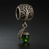 Sacred Grove™ Charm — 18K White Gold | Emerald